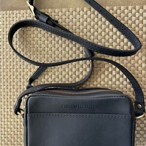 Portland Leather Black Bag
